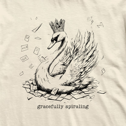 Gracefully Spiraling Swan T-Shirt