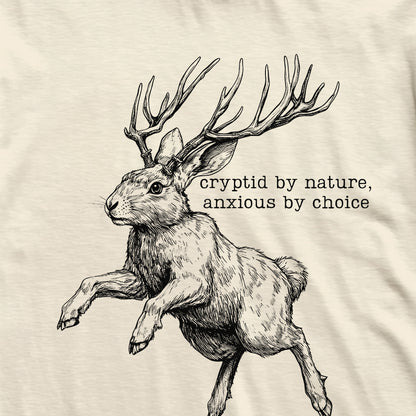 Jackalope Anxious By Choice Cryptid T-Shirt