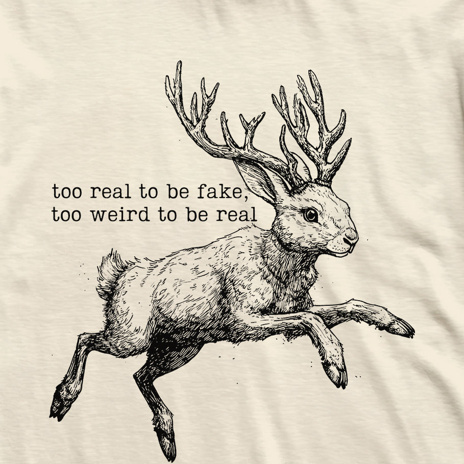 Jackalope Too Weird Cryptid T-Shirt