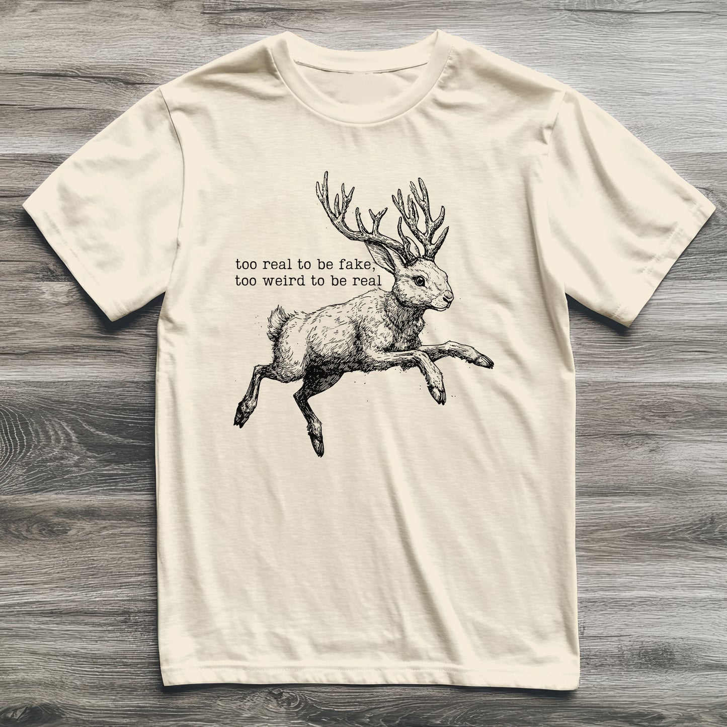 Jackalope Too Weird Cryptid T-Shirt