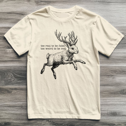 Jackalope Too Weird Cryptid T-Shirt