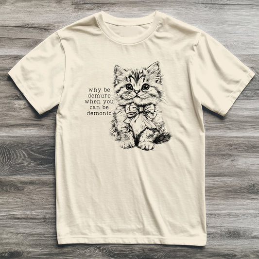 Demure & Demonic Cat T-Shirt