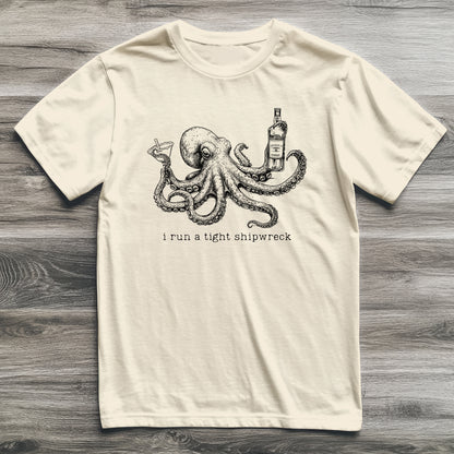 Tight Shipwreck Octopus T-Shirt