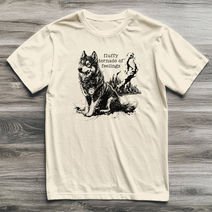 Fluffy Tornado of Feelings Husky T-Shirt