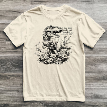Must Scream Now T-Rex T-Shirt