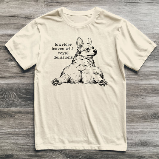 Lowrider Delusions Corgi T-Shirt