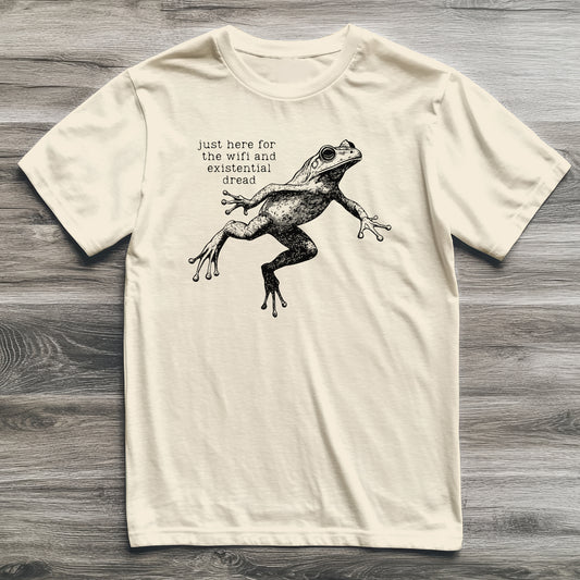 Here For The Wifi Frog T-Shirt