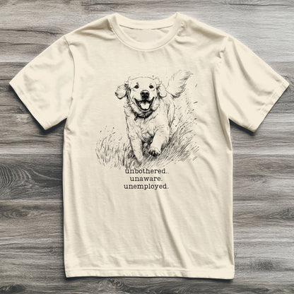 Unbothered Golden Retriever T-Shirt