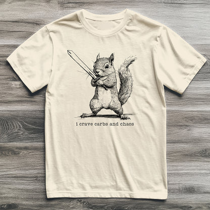 Carbs And Chaos Squirrel T-Shirt