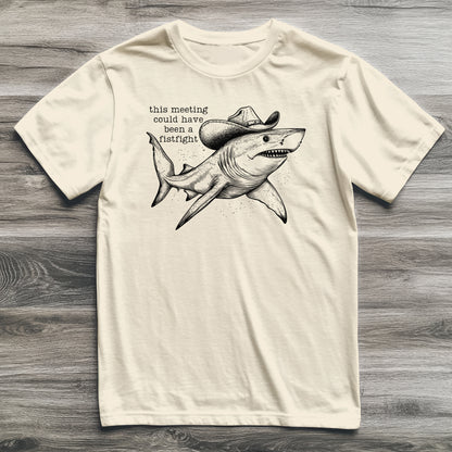 Fistfight Meeting Shark T-Shirt