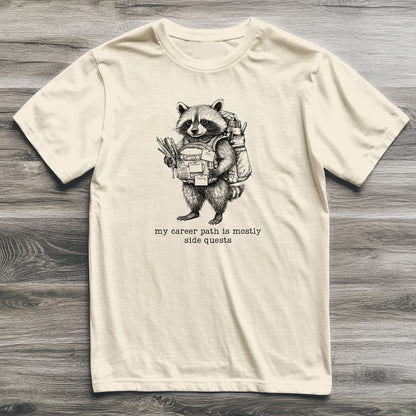 Side Quests Raccoon T-Shirt