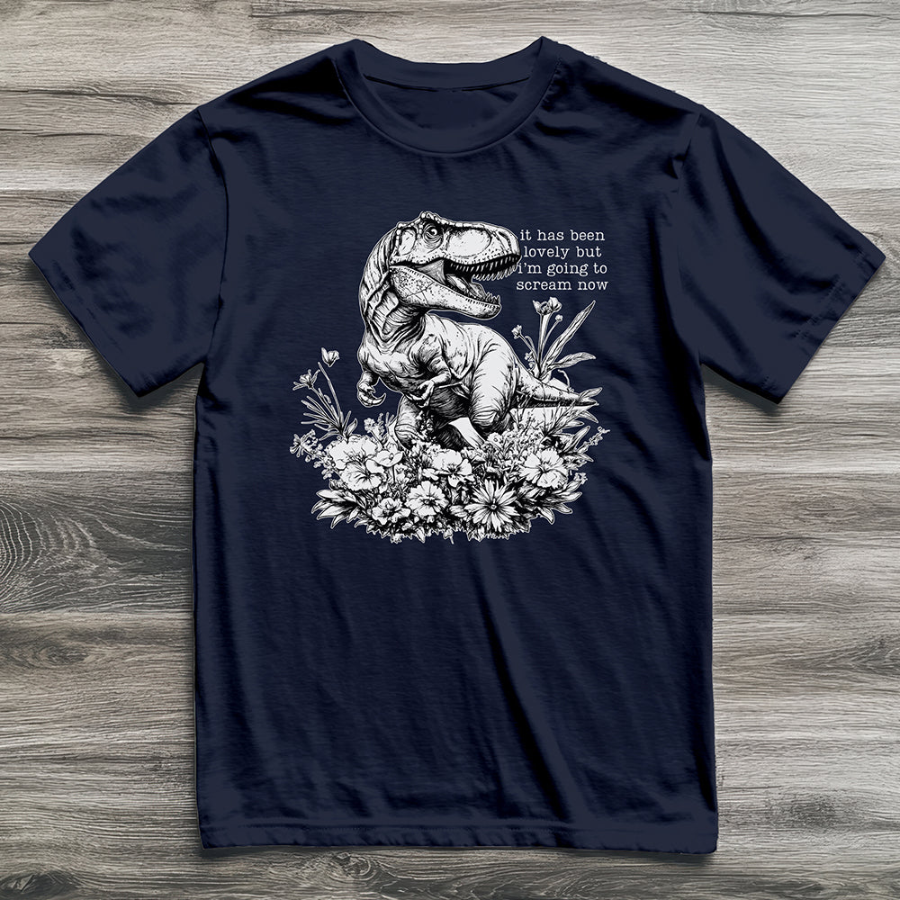 Must Scream Now T-Rex T-Shirt