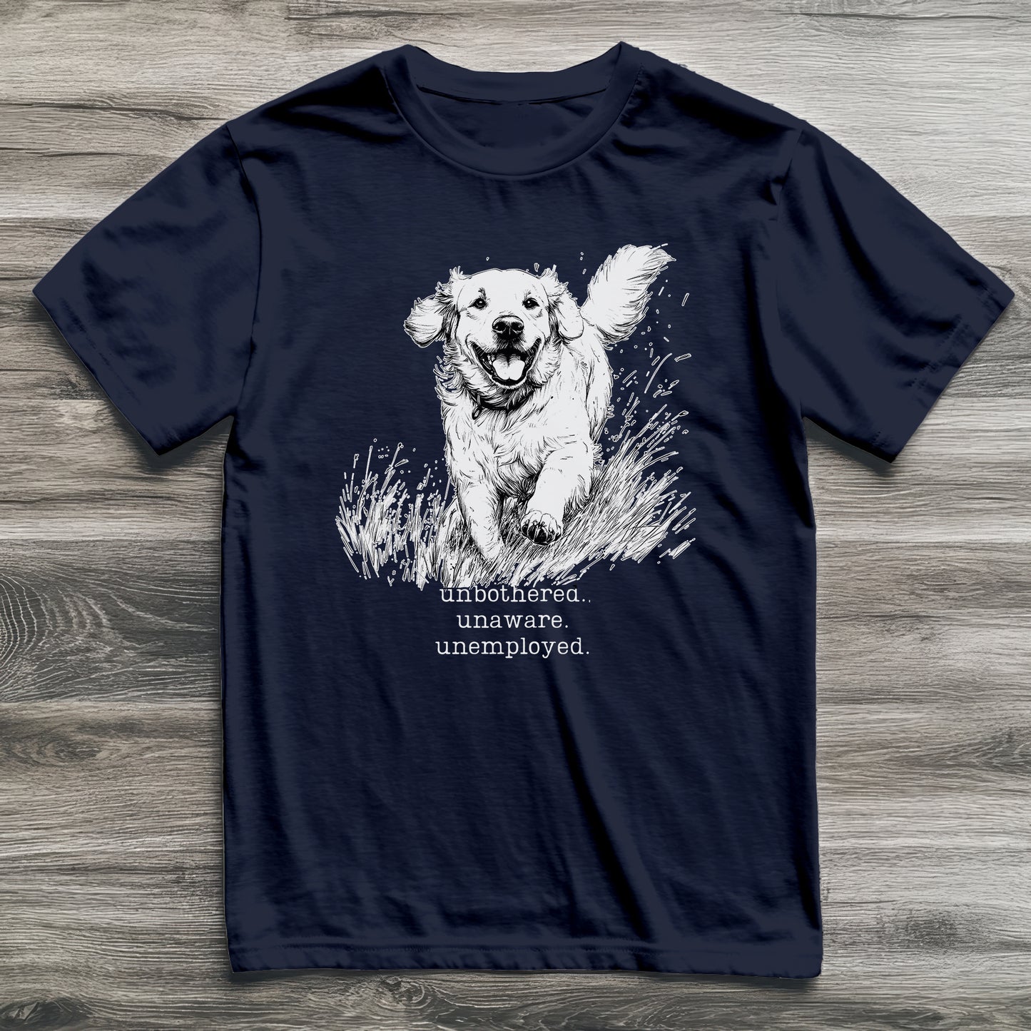 Unbothered Golden Retriever T-Shirt