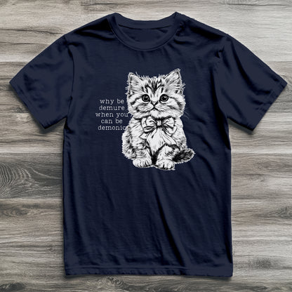 Demure & Demonic Cat T-Shirt
