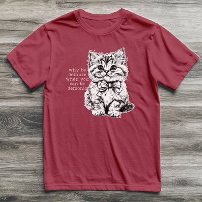 Demure & Demonic Cat T-Shirt