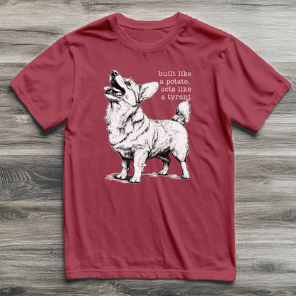 Built Like A Potato Corgi T-Shirt