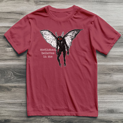 Mothman Believes In Me Cryptid T-Shirt