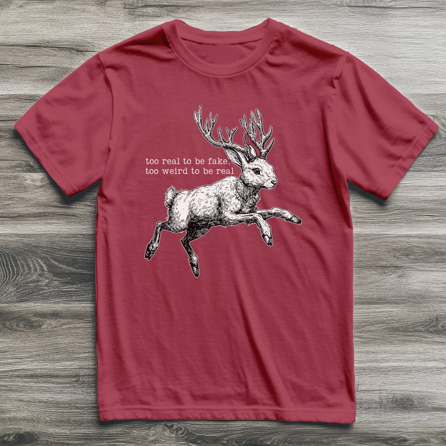 Jackalope Too Weird Cryptid T-Shirt
