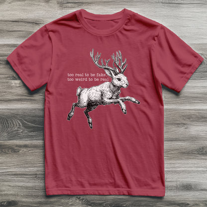 Jackalope Too Weird Cryptid T-Shirt
