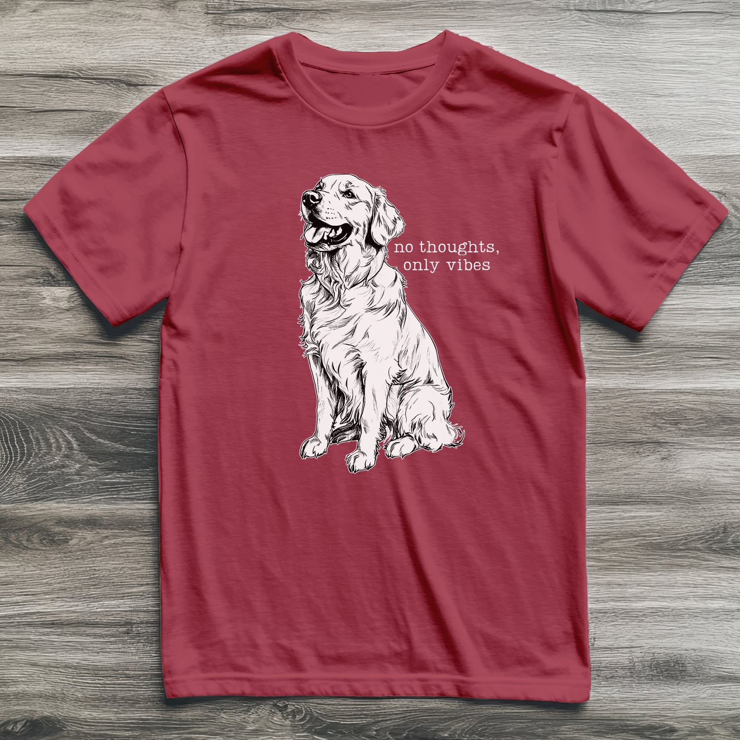 Only Vibes Golden Retriever T-Shirt