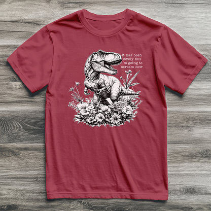 Must Scream Now T-Rex T-Shirt