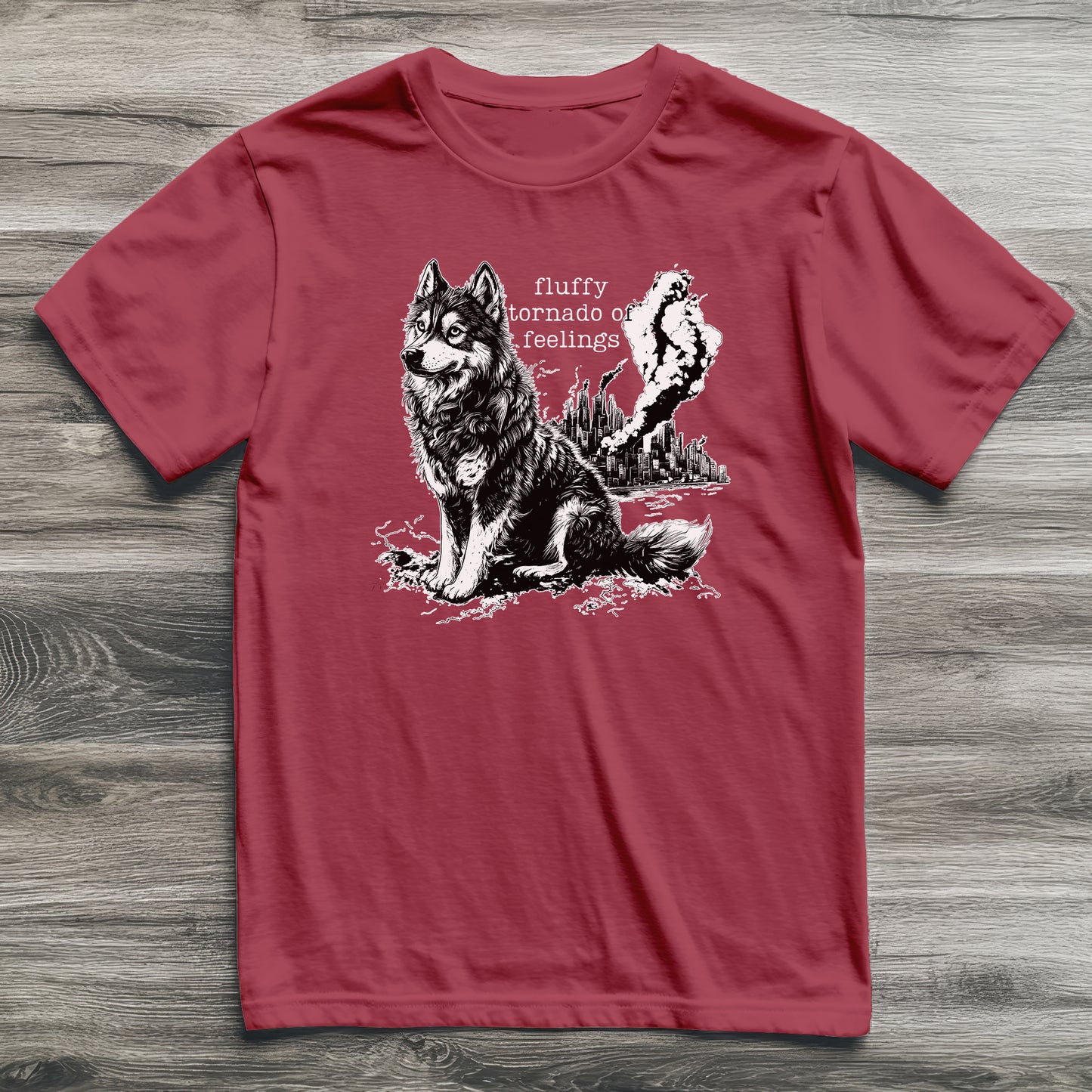 Fluffy Tornado of Feelings Husky T-Shirt
