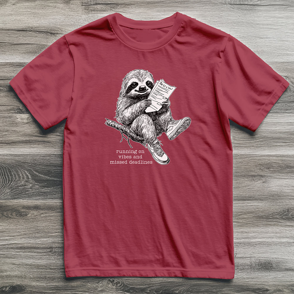 Missed Deadlines Sloth T-Shirt
