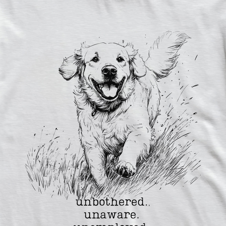 Unbothered Golden Retriever T-Shirt