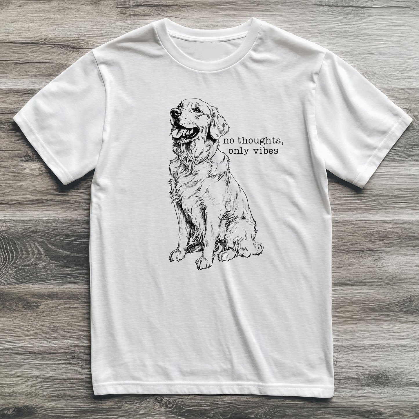 Only Vibes Golden Retriever T-Shirt