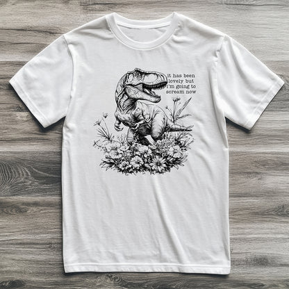 Must Scream Now T-Rex T-Shirt