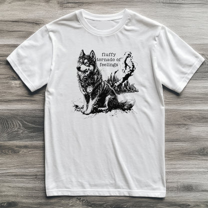 Fluffy Tornado of Feelings Husky T-Shirt