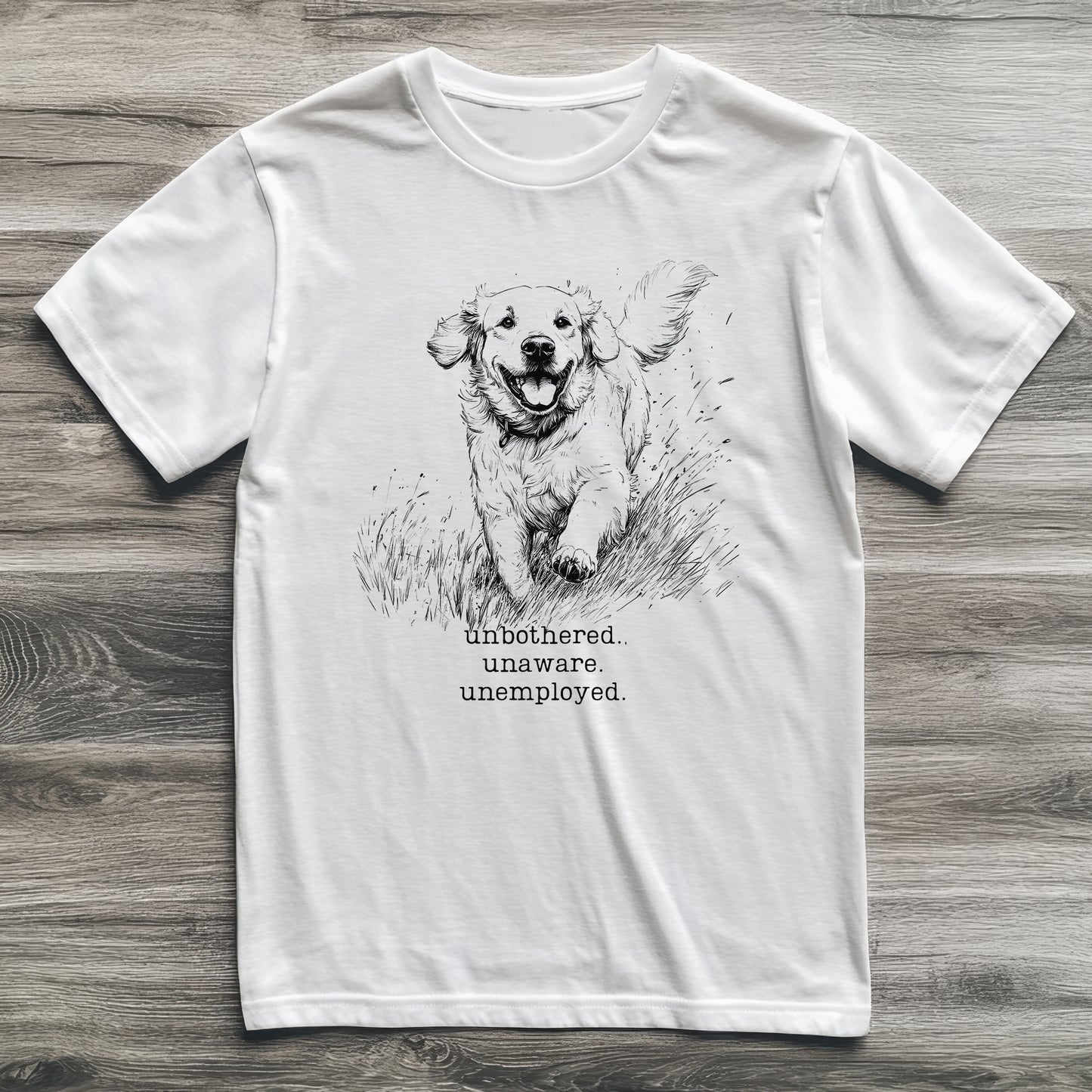 Unbothered Golden Retriever T-Shirt