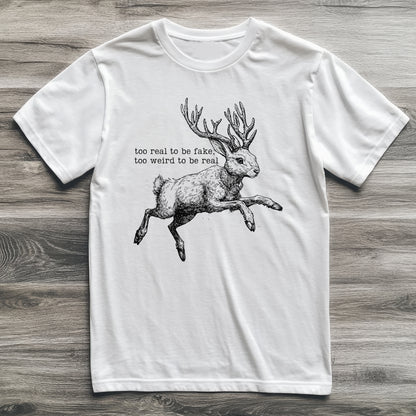 Jackalope Too Weird Cryptid T-Shirt